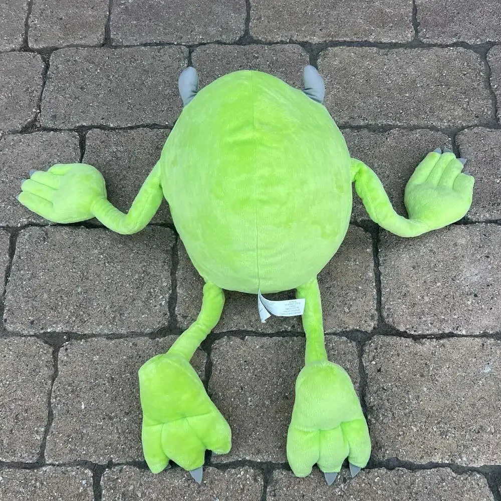 Y2K 2000s Disney Store Pixar Monsters Inc. Mike Wazowski Plush Stuffed Toy 16”